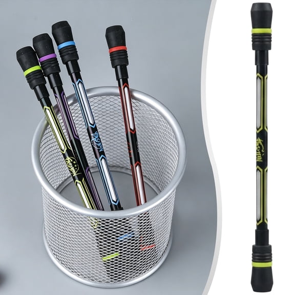 Spinning Pen, Rotating Pen Fidget Spinner Pen Non Slip Coated Cool Pens 0.5mm Smooth Writing Stress Relief Pen for Office Work Study Anxiety Relief Gift Cool Gadgets Fine Point Pen Classroom Supplies