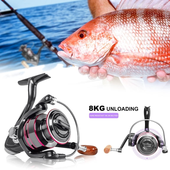 Spinning Reel, Fishing Reel - Full Metal Body, Carbon Fiber Washers,Shielded Ball Bearings, Braid-Ready Spool, Hollow Out Rotor - Saltwater & Freshwater Fishing