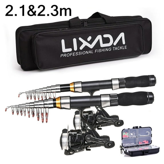 Spinning Rod,Set With Soft Rods 2pcs Reels Kit With 2.1m 2pcs Reels Set Lures Barrel Swivels 2.1m Rods 2pcs With 2.1m Rods Reel Combo Rod And Reel Reels Set With Combos Set Pole Rusuo Rod Rod