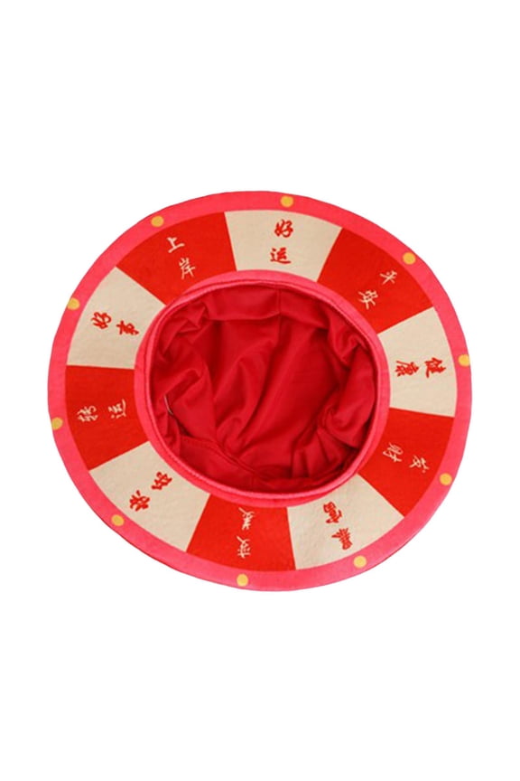 Spinning Wheel Hat Whimsical Headpiece Rotating Wheel Prop Soft PP Cotton Filled for Adult Carnival Event Party