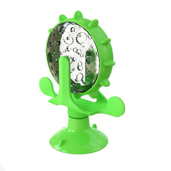 Spinning Windmill Cat Toy Turntable Interactive Cat Toys For Indoor Cats With Suction Cup Scratching