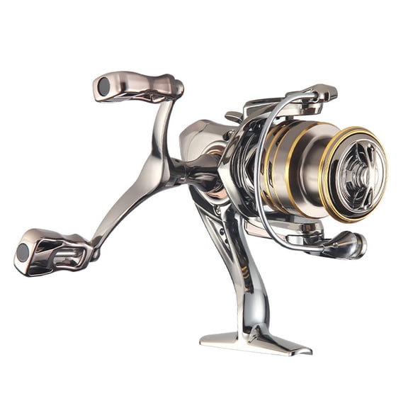 Spinnings Fishing Reel with Metal Foldable Handle 5.2:1 Gear Ratio 13Lbs Drag Fishing Reel Metal Spool for Fishing
