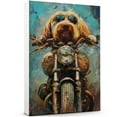 thumbnail image 1 of Spinone Italiano Dog Poster Riding A Motorcycle - Spinone Italiano Dog Canvas Wall Art For Bedroom Decor - Vintage Wall Decor - Dining Room Wall Decor, 1 of 6