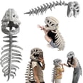 thumbnail image 1 of Spinosaurus Plush Dino Outfit, Outfit Halloween Fun Dinosaur Skeleton Plush Costume with Spine Extension for Parties, 1 of 9