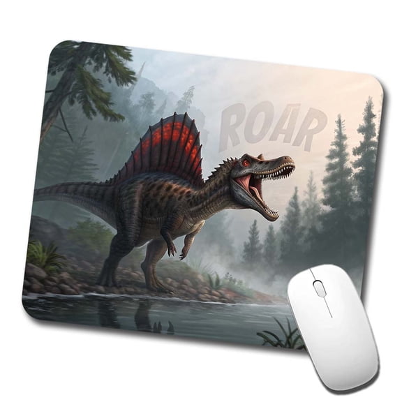 Spinosaurus Roar Dinosaur Mouse Pad Low Profile Gaming Mat