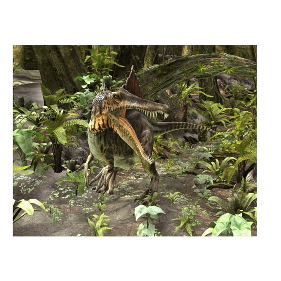 Spinosaurus dinosaur Edible Icing Image Cake Topper, by Tnct.