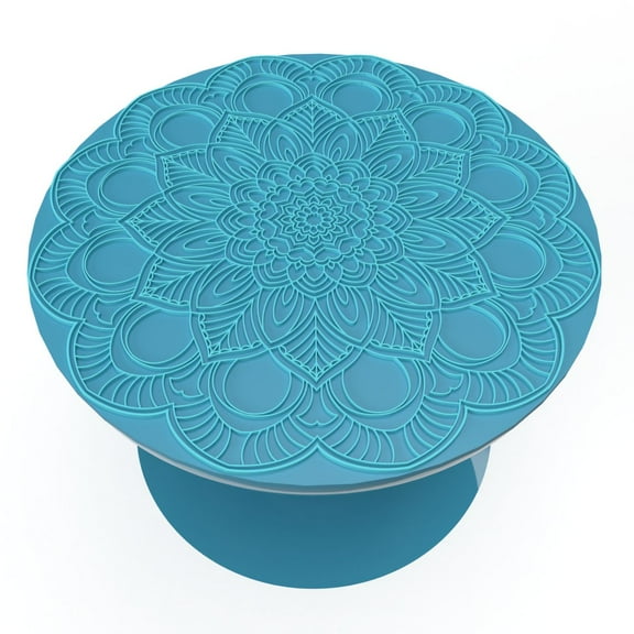 Spinpop Textured Phone Grip - Blue Mandala