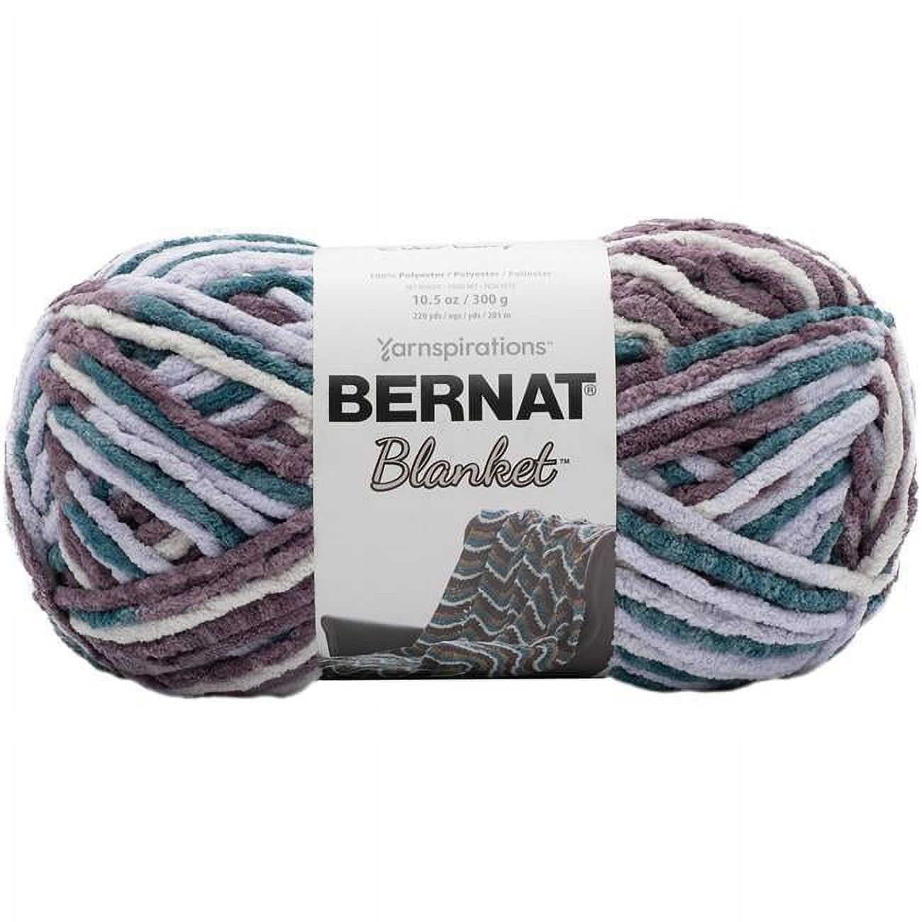 Spinrite 161036-36009 Bernat Blanket Ombre Yarn, Purple