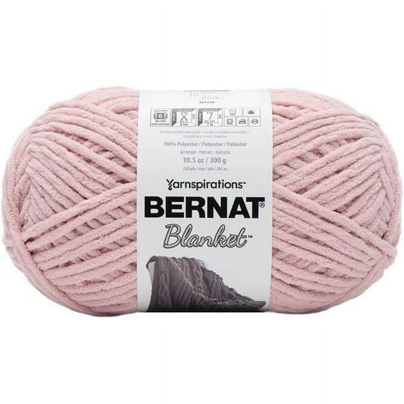 Spinrite 161110-10898 Bernat Blanket Big Ball Yarn, Tan Pink