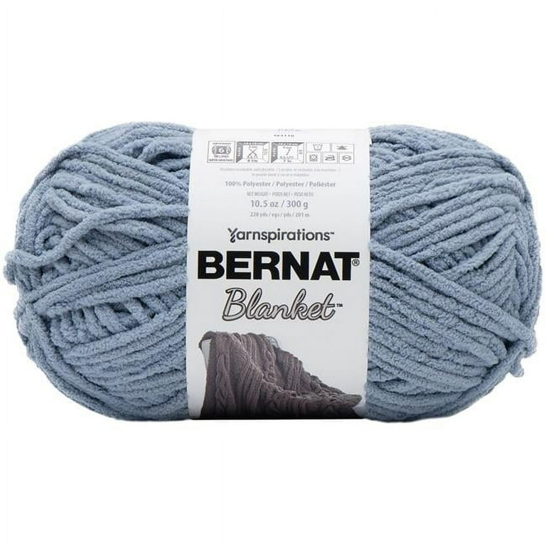 Bernat Blanket Big Ball Yarn Gray Blue