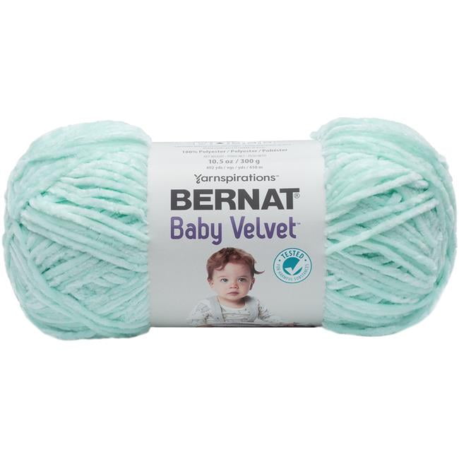 Spinrite 164186-86030 Bernat Baby Velvet Yarn, Bleached Aqua - Walmart.com