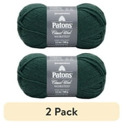 (2 pack) Spinrite 244077-77765 Patons Classic Wool Yarn, Pine