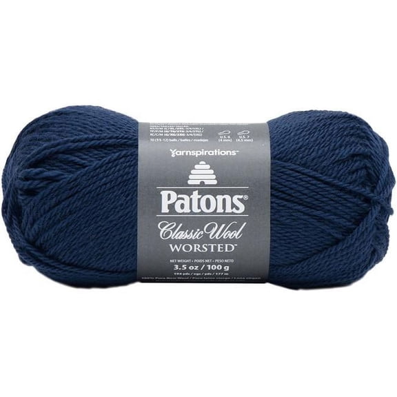 Patons Classic Wool Yarn-Navy Blue