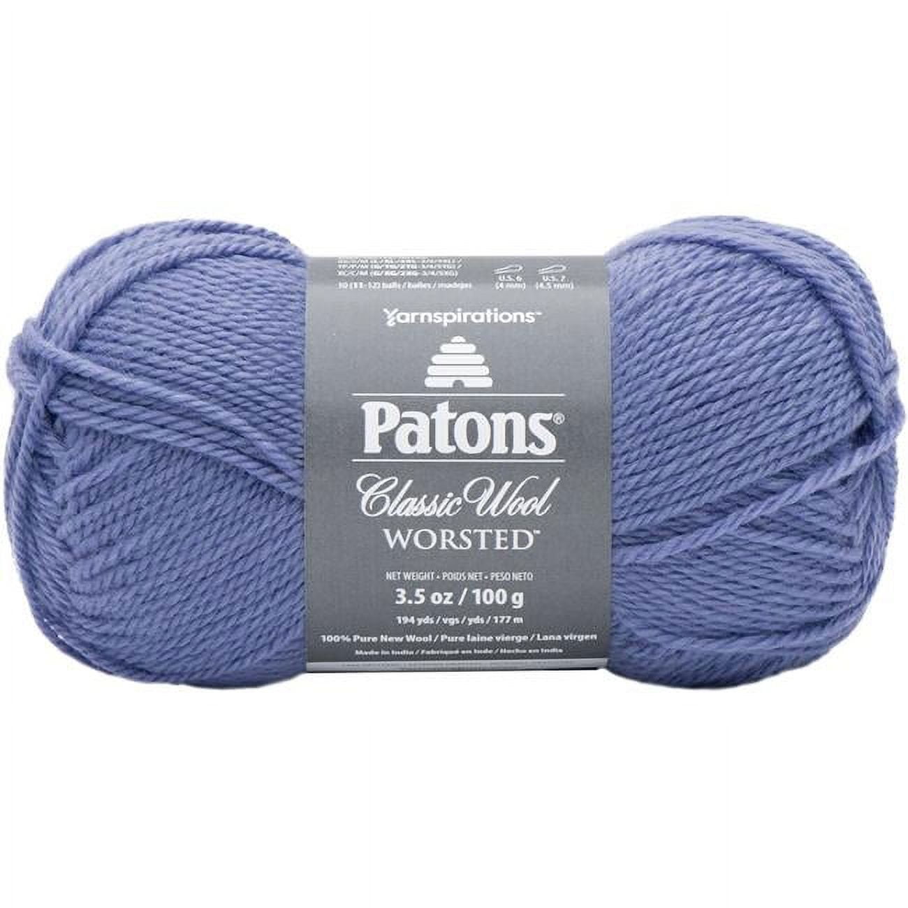 Spinrite 244077-77771 Patons Classic Wool Yarn, Country Blue