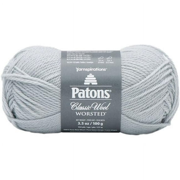 Patons Classic Wool Yarn-Cool Gray