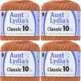thumbnail image 1 of Spinrite Aunt Lydia's Classic Crochet Thread Size 10 - Copper Mist, 1 Pack of 4 Piece, 1 of 1