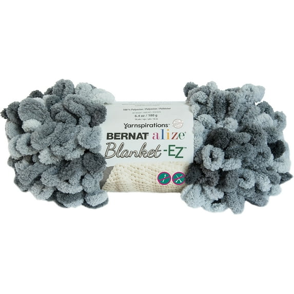 Spinrite Bernat Alize Blanket-EZ Yarn-Slate Grays, 1 Pack of 2 Skein