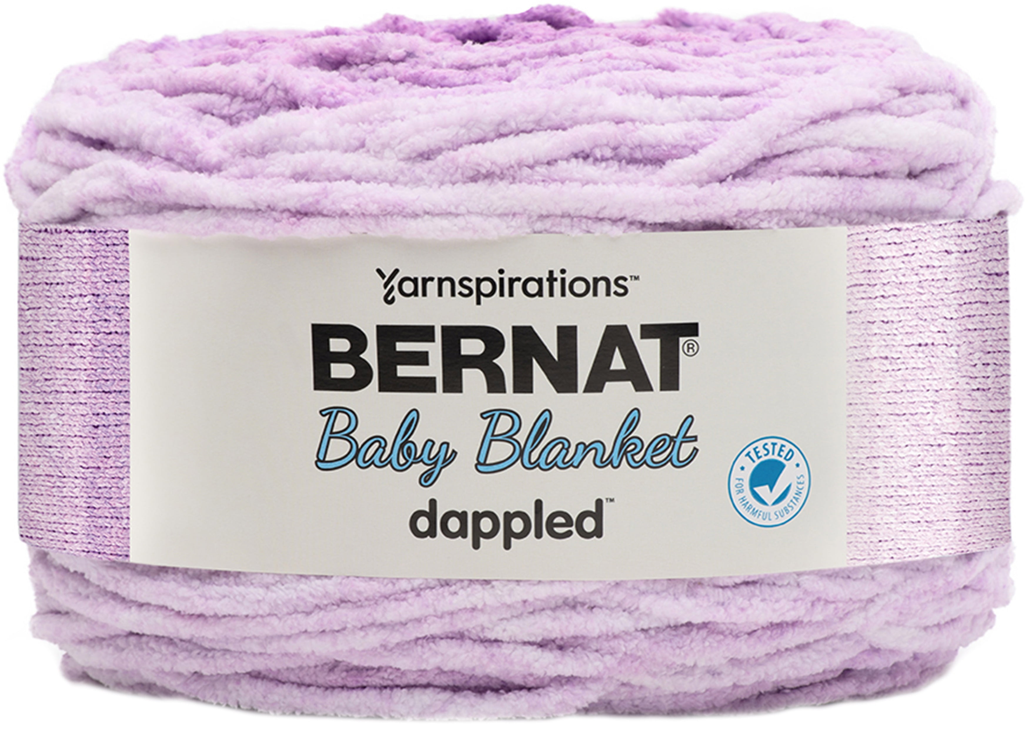 Bernat Baby Blanket Dappled Crocus Faerie Yarn - 2 Pack of 300g/10.5oz - Polyester - 6 Super Bulky - 220 Yards - Knitting/Crochet