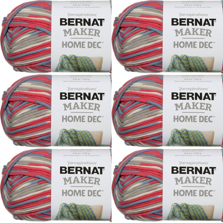 Spinrite Bernat Bernat Maker Home Dec Yarn Nautical Variegate 1 Pack of 6 Piece Walmart