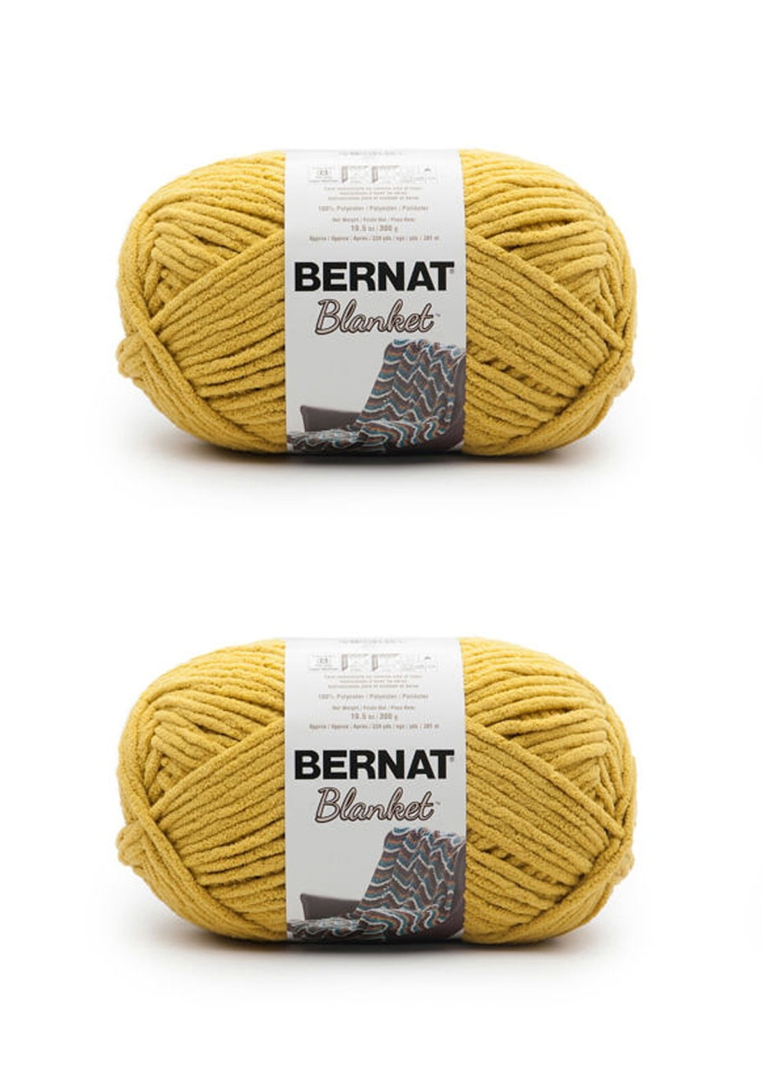 Spinrite Bernat Blanket Big Ball Yarn - Moss, 1 Pack of 2 Skein