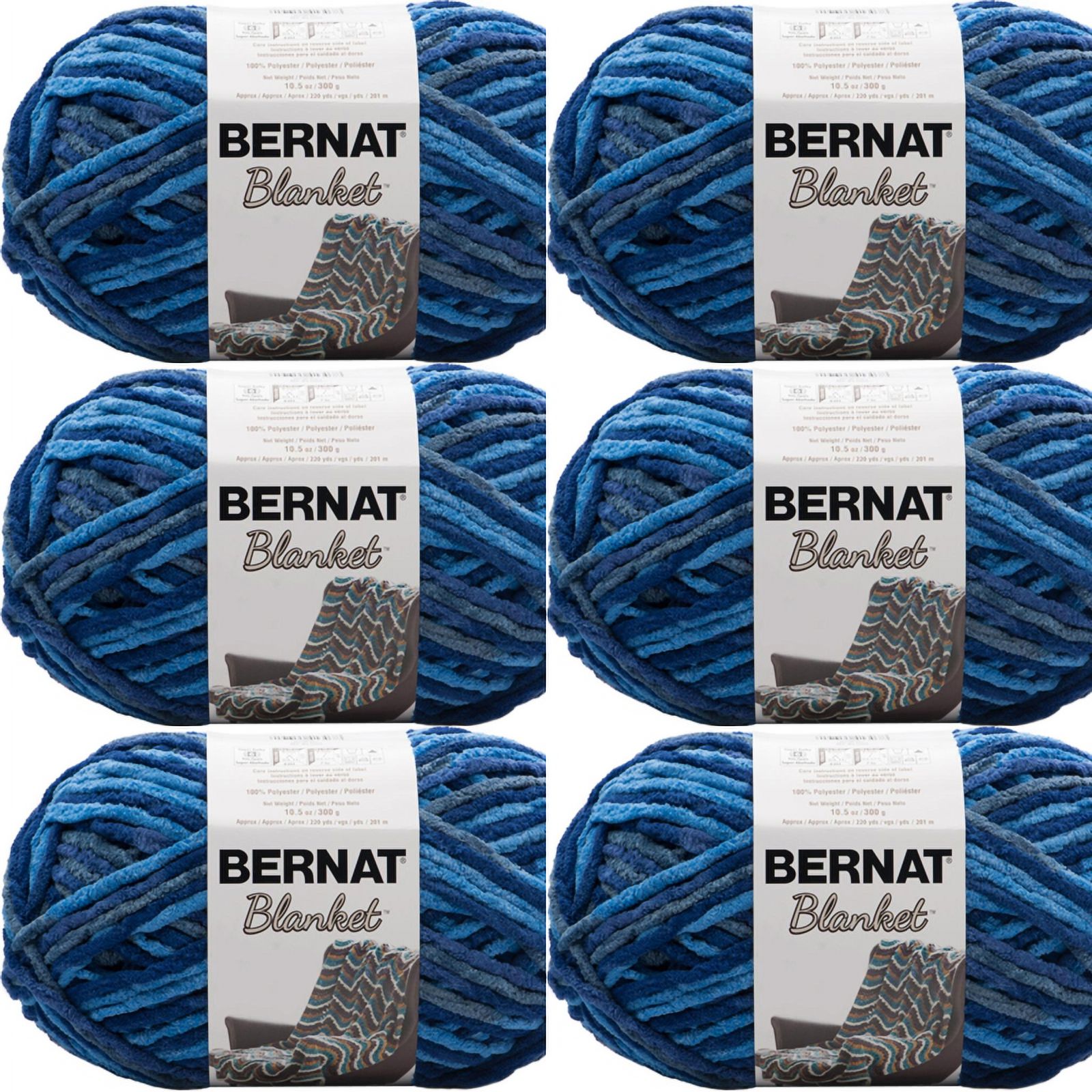 Spinrite Bernat Blanket Big Ball Yarn North Sea Coastal Collection