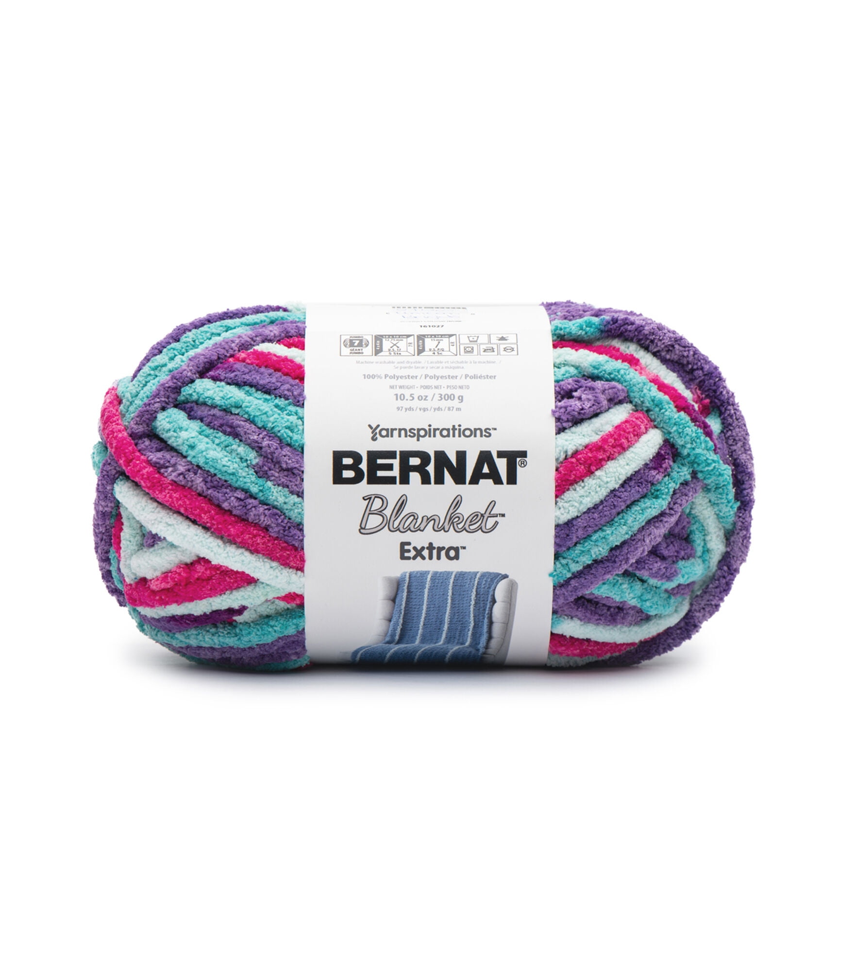 Spinrite Bernat Blanket Extra Yarn Unicorn Brights