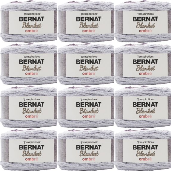 Spinrite Bernat Blanket Ombre Yarn - Charcoal Ombre, 1 Pack of 12 Piece