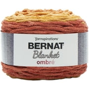 Bernat Blanket Ombre Orange Crush Ombre Yarn - 2 Pack of 300g/10.5oz - Polyester - 6 Super Bulky - 220 Yards - Knitting/Crochet
