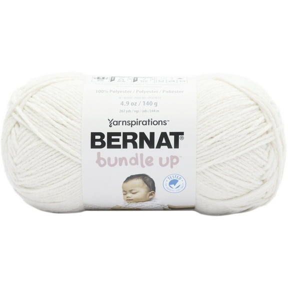 Bernat Bundle Up Marshmallow Yarn - 3 Pack of 141g/5oz - Polyester - 4 Medium (Worsted) - 267 Yards - Knitting/Crochet