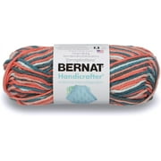 Bernat Handicrafter Cotton Coral Seas Ombre Yarn - 6 Pack of 42.5g/1.5oz - Cotton - 4 Medium (Worsted) - 80 Yards - Knitting/Crochet