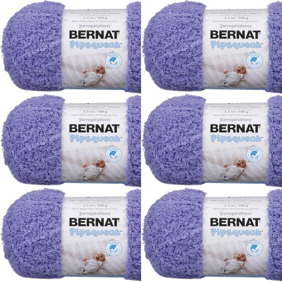 Spinrite Bernat Pipsqueak Yarn - Grape, 1 Pack of 6 Piece