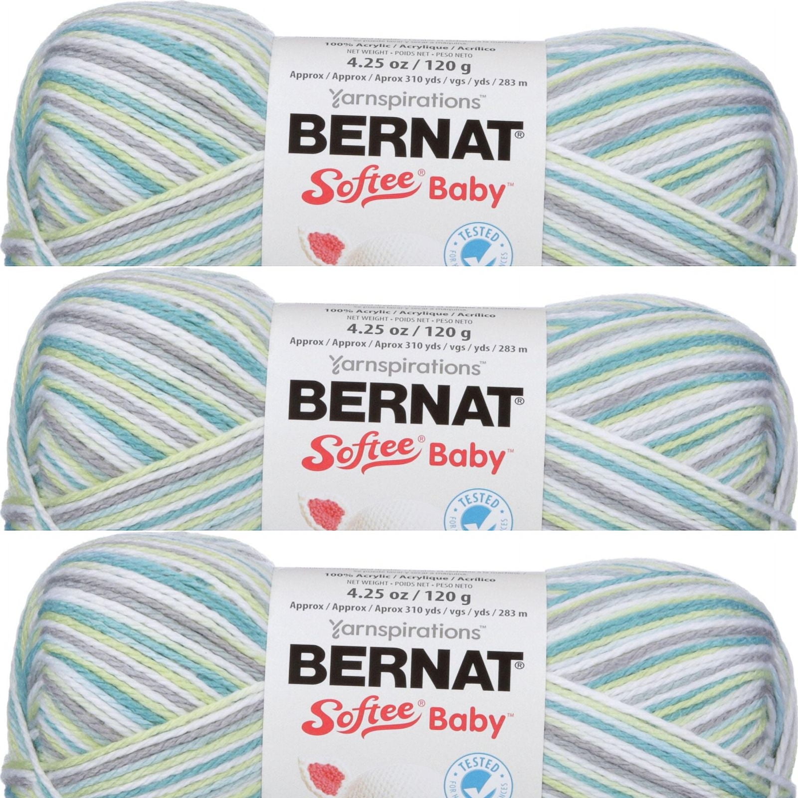 Bernat Softee Baby Yarn - Little Boy Blue Ombres For Knitting & Crochet