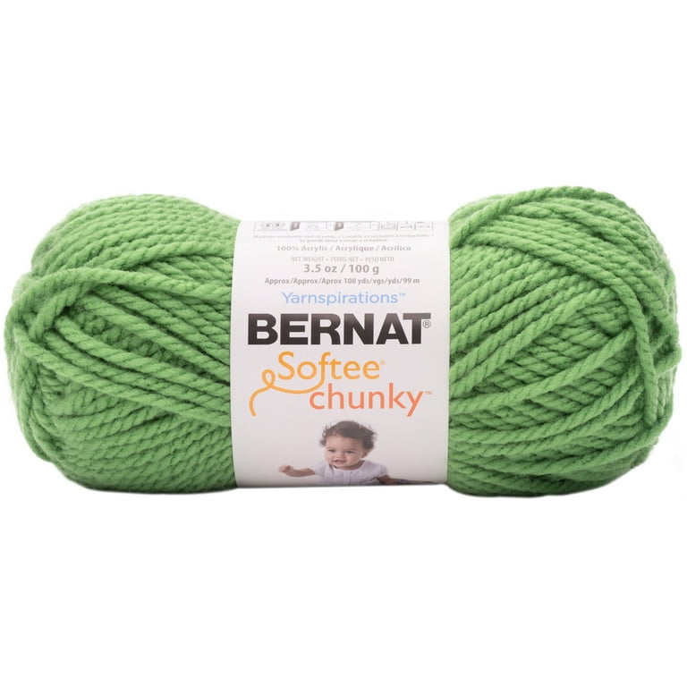 Spinrite Bernat Softee Chunky Yarn Limelight Walmart
