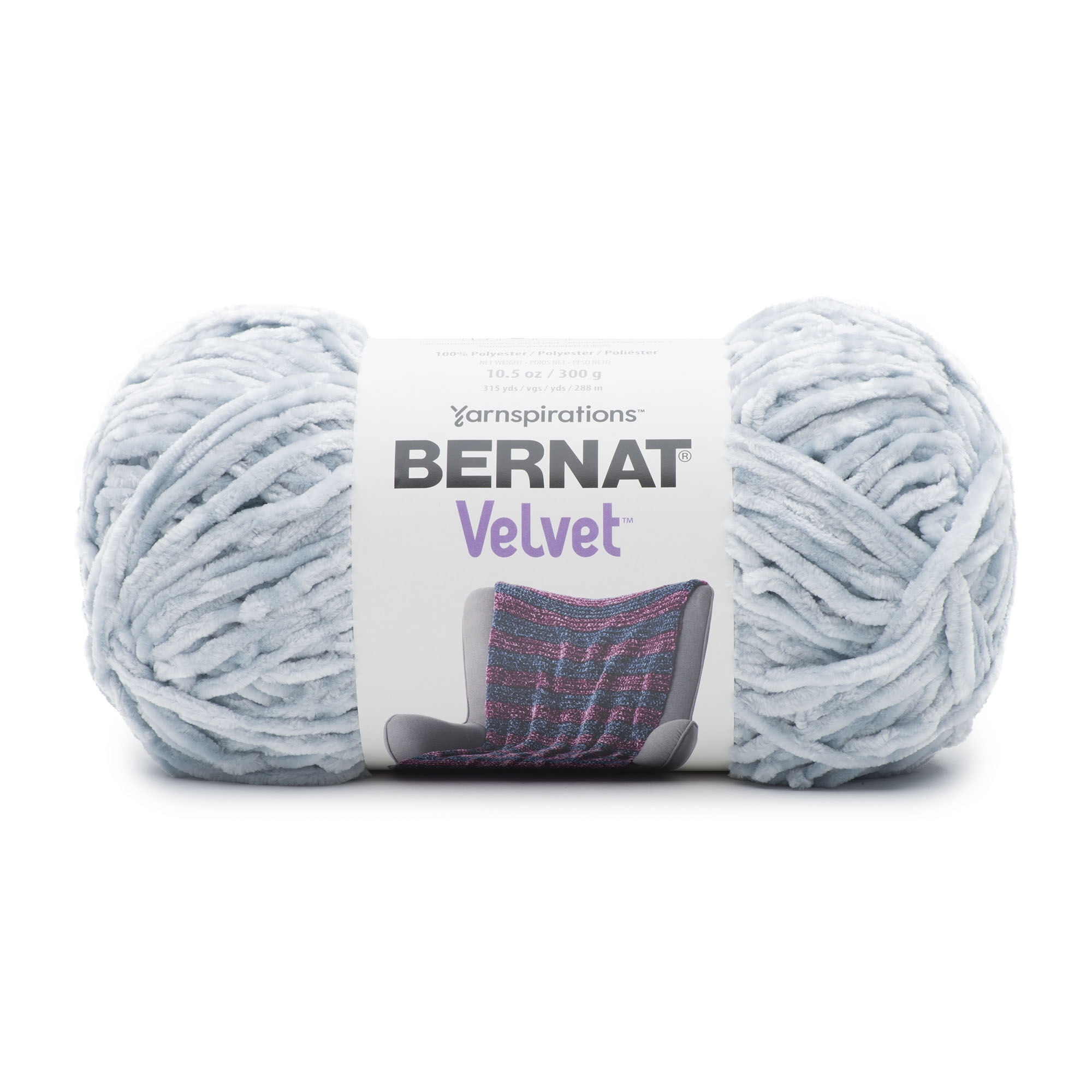 Bernat Velvet Yarn-Softened Blue