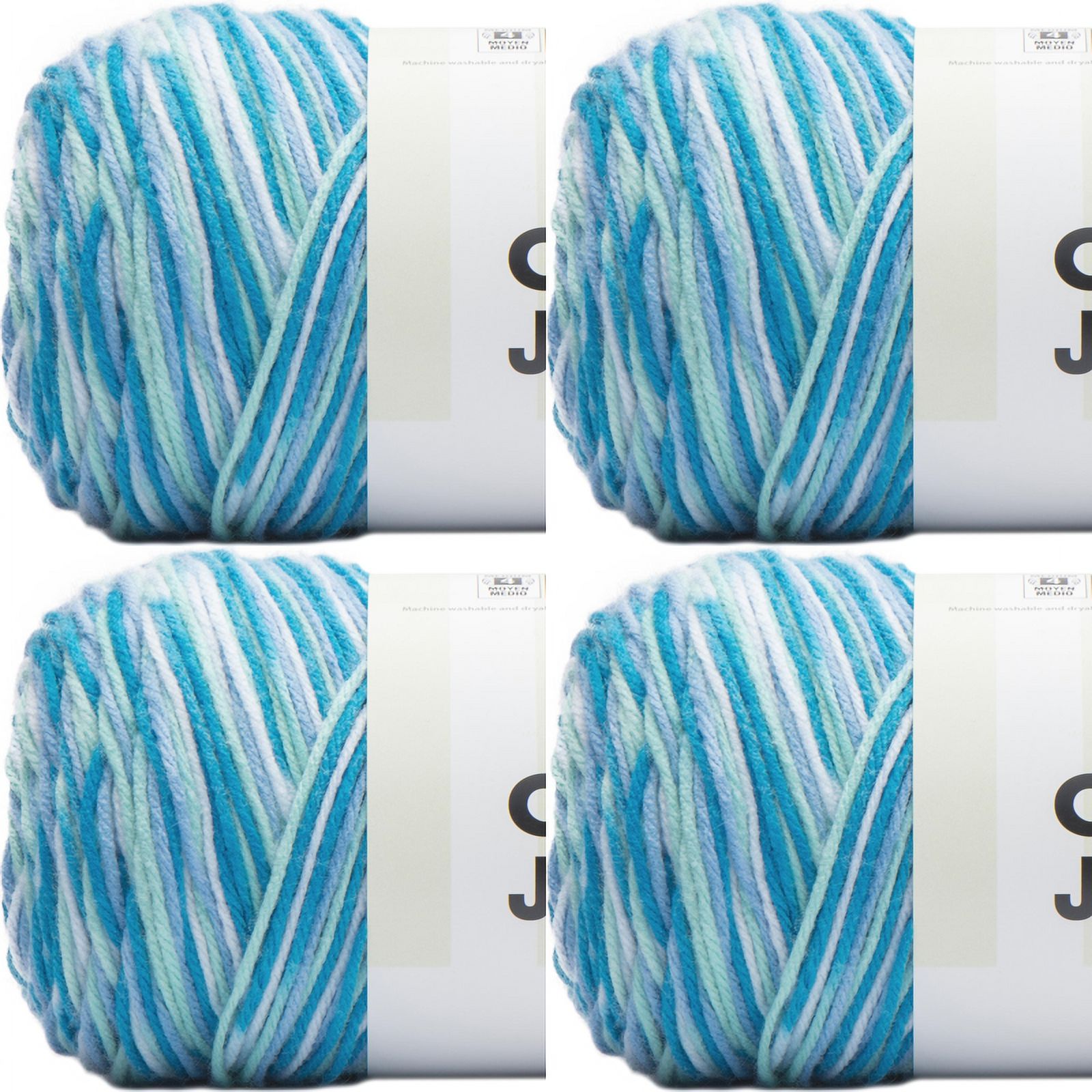 Spinrite Caron Jumbo Print Yarn - Blue Raspberry, 1 Pack of 4 Piece ...