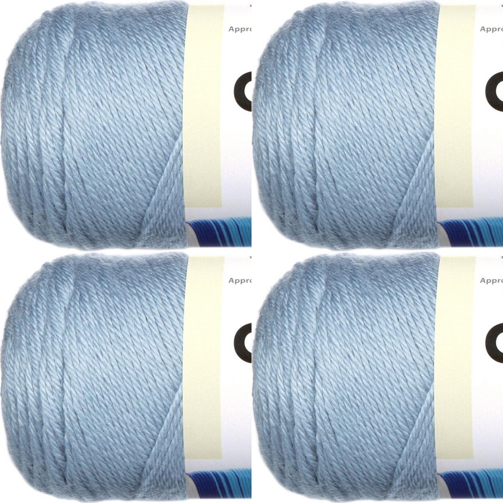 Spinrite Caron Simply Soft Solids YarnLight Country Blue, 1 Pack of 4