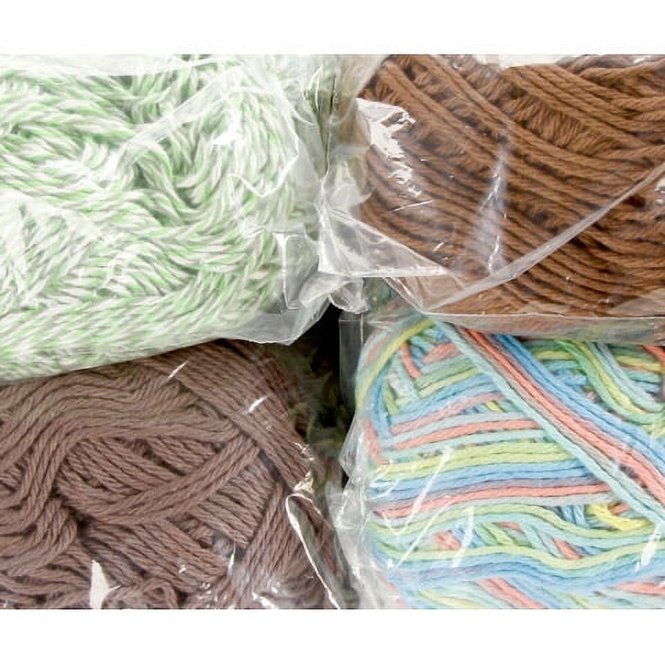 Spinrite Cotton Yarn Mill Ends: Random Colors and Styles, 1 Pound