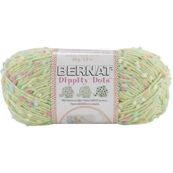 Bernat Dippity Dots Yarn - Green