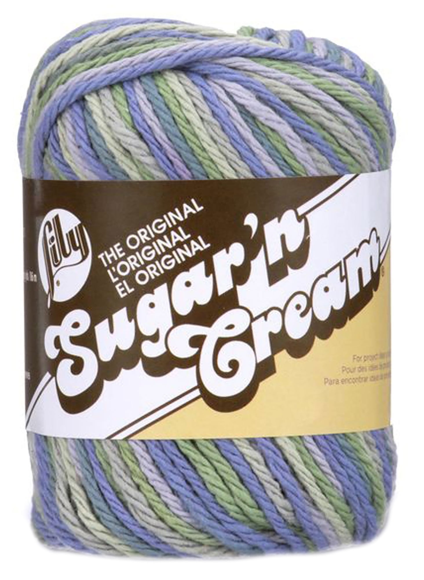 Spinrite Lily Sugar'n Cream Yarn - Ombres-Country Side, 1 Pack of 1 Piece