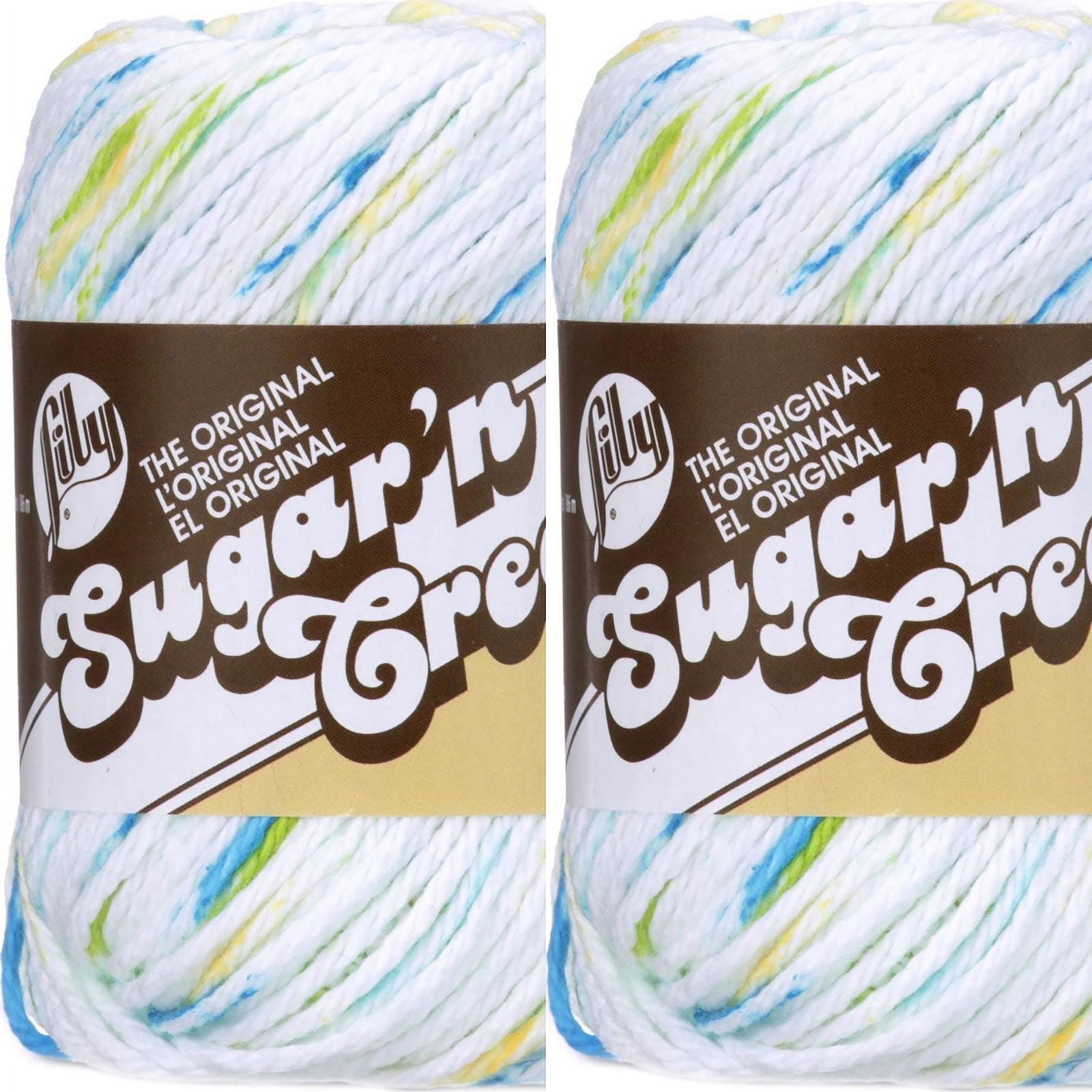 Lily Sugar'N Cream Lot De 6 Pelotes De Fil Renegade Super Size - Coton - 4 Medium (peigné) - 130 M - Tricot/Crochet