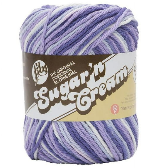 Spinrite Medium 100% Cotton Purple Haze Yarn, 150 yd