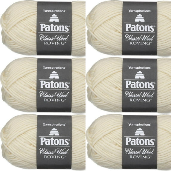 Spinrite Patons Classic Wool Roving Yarn-Aran, 1 Pack of 6 Piece