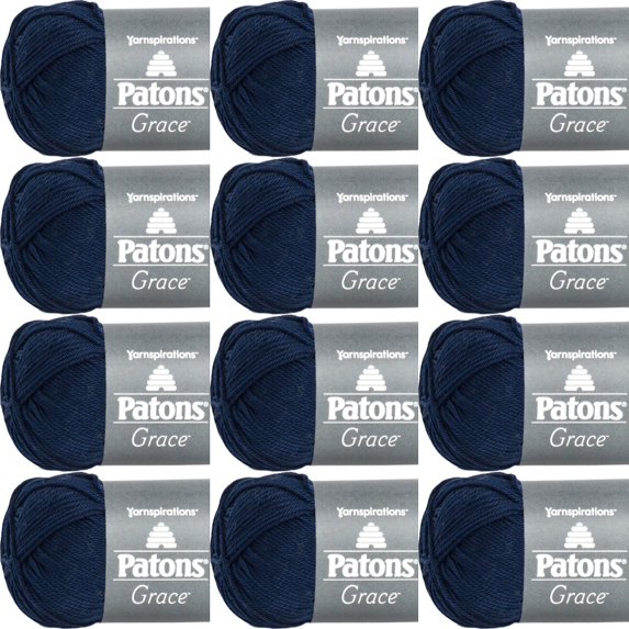 Spinrite Patons Grace Yarn - Navy, 1 Pack of 12 Piece