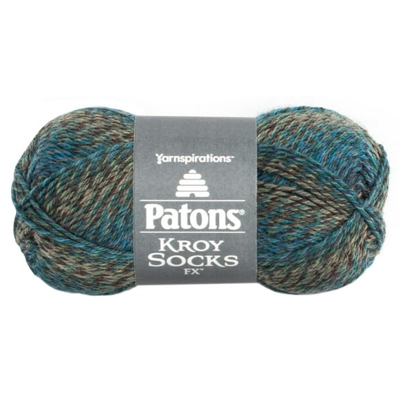 Patons Kroy Socks FX Cascade Colors Yarn - 6 Pack of 1.75oz/50g - Blended Fiber - 1 Super Fine - 166 Yards - Knitting/Crochet