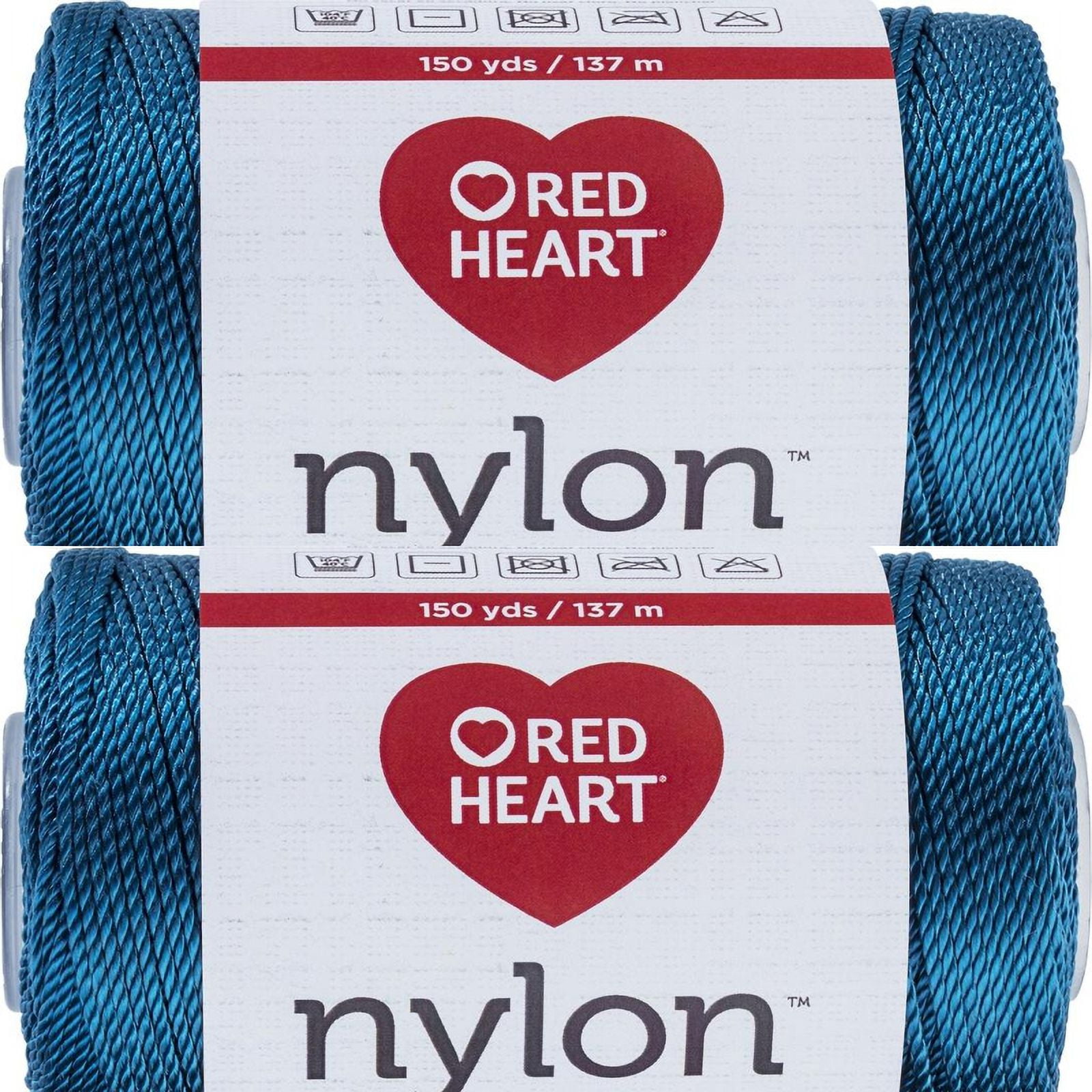Spinrite Red Heart Nylon Crochet Thread Size 18 Teal, 1 Pack of 2 Piece