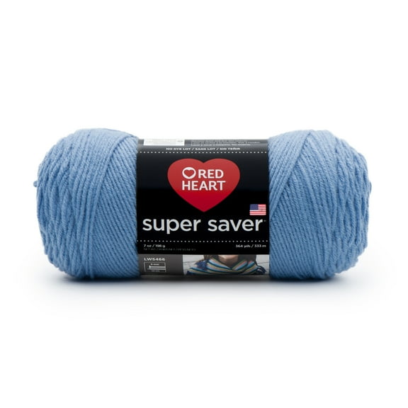 Spinrite Red Heart Super Saver Yarn - Light Periwinkle, 1 Pack of 12 Skein