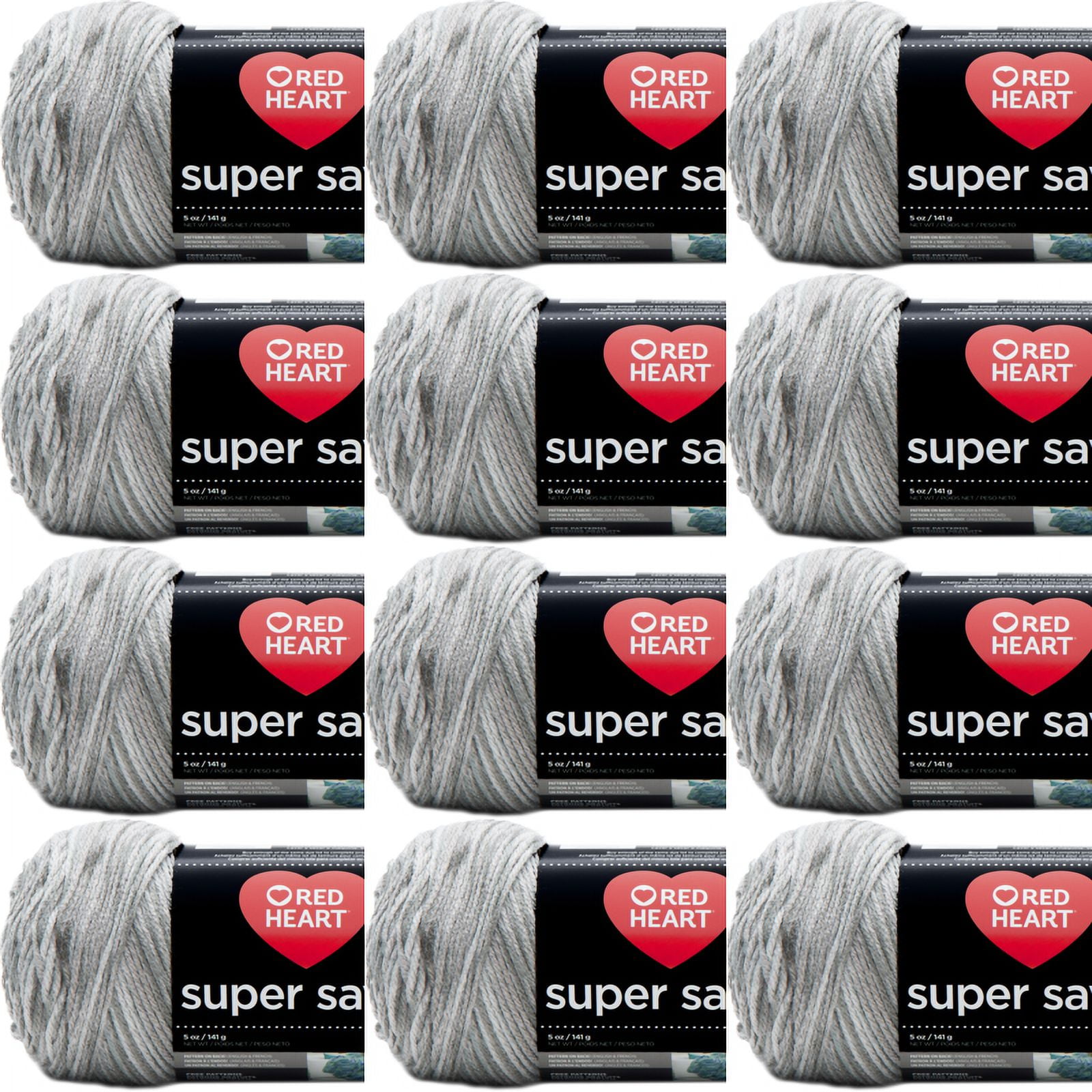 Spinrite Red Heart Super Saver Yarn Soapstone, 1 Pack of 12 Piece