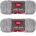 thumbnail image 1 of Spinrite Red Heart With Love Yarn - Light Grey, 1 Pack of 2 Piece, 1 of 1