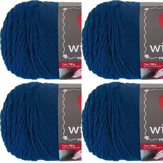 Spinrite Red Heart With Love Yarn - Peacock, 1 Pack of 4 Piece