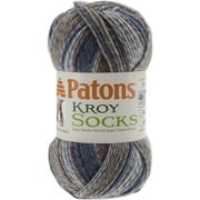Spinrite Yarns Patons Kroy Socks, 1.75 Ounce, Blue Brown